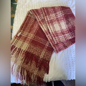 Free People Plaid Blanket Scarf